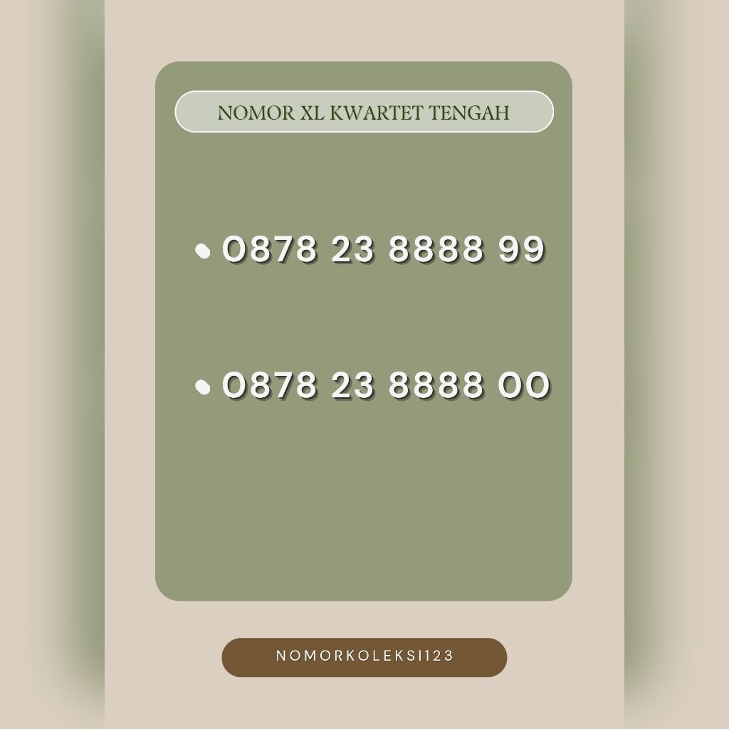Nomor cantik xl 8888 nomor kwartet xl rapi murah