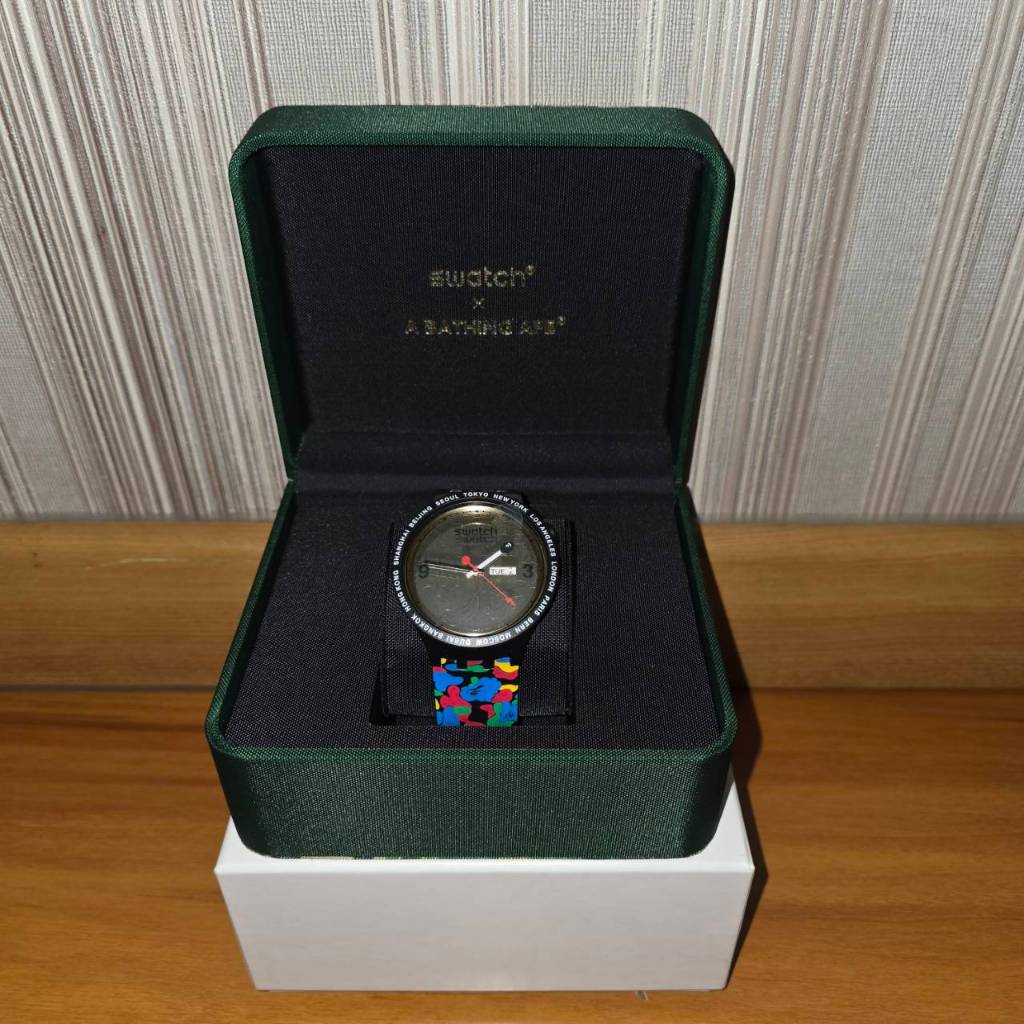 Swatch x Bape Tokyo Black Multi Camo