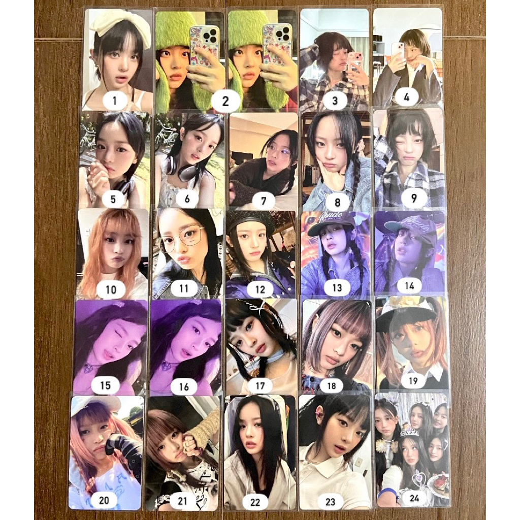 OFFICIAL PHOTOCARD NEWJEANS HANNI PITA HANPIT EARPHONE SG24 BUNNIES CAMP MEMBERSHIP YZY YIZHIYU POB 