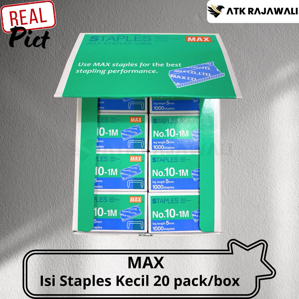 

Isi Staples Max No.10-1M (Pack/20Kotak)