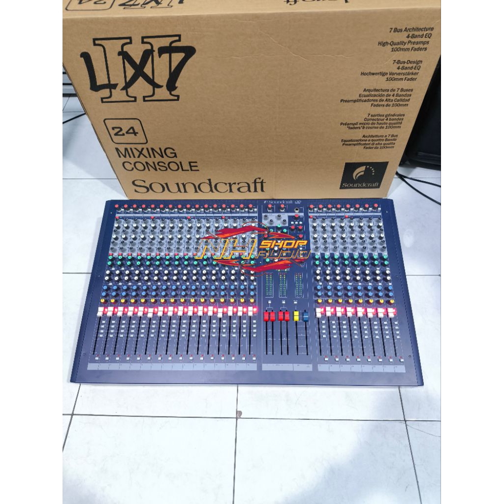 Mixer Audio Soundcraft LX7 24 channel 6 tone 6 aux 4 group LX7 ii 24 ch Grade A 24 Chanel Mixer Soun