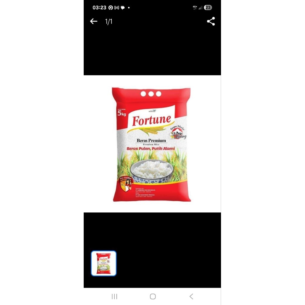 

Beras Fortune 5 kg Beras Premium kemasan 5 kg