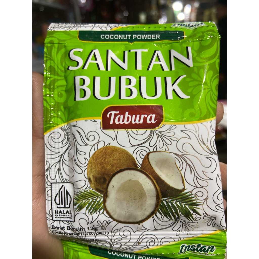 

TABURA santan bubuk tabura 13g 1Renteng 10bj Coconut Powder