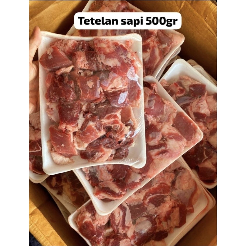 tetelan sandung lamur daging  sapi/ daging rawon 500 g