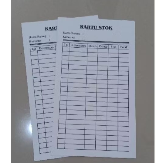 

Kartu stok barang / kartu stok apotek isi 100lembar