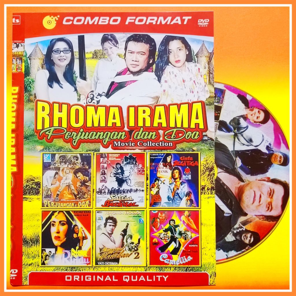 Kaset Film Indonesia Jadul Koleksi Rhoma Irama Pilihan Campuran Terpopuler 6in1