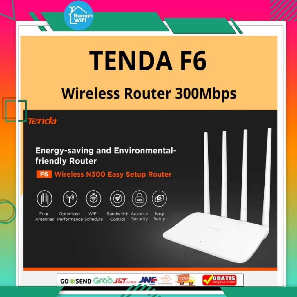 Tenda F6 bekas | tenda f6 second | tenda f6 router wireless | tenda f6 n300 | router bekas normal