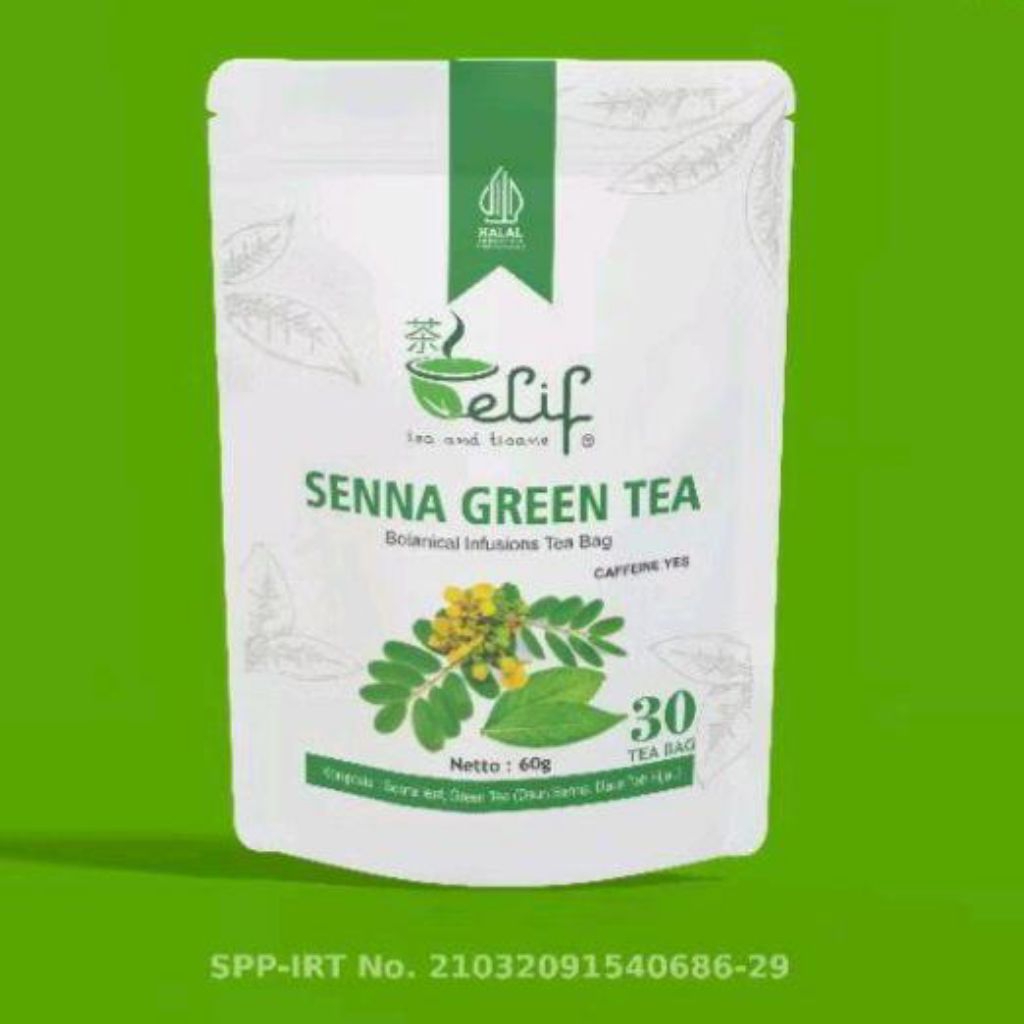 

ELIF TEA AND TISANE | Senna green tea | Senna teh hijau