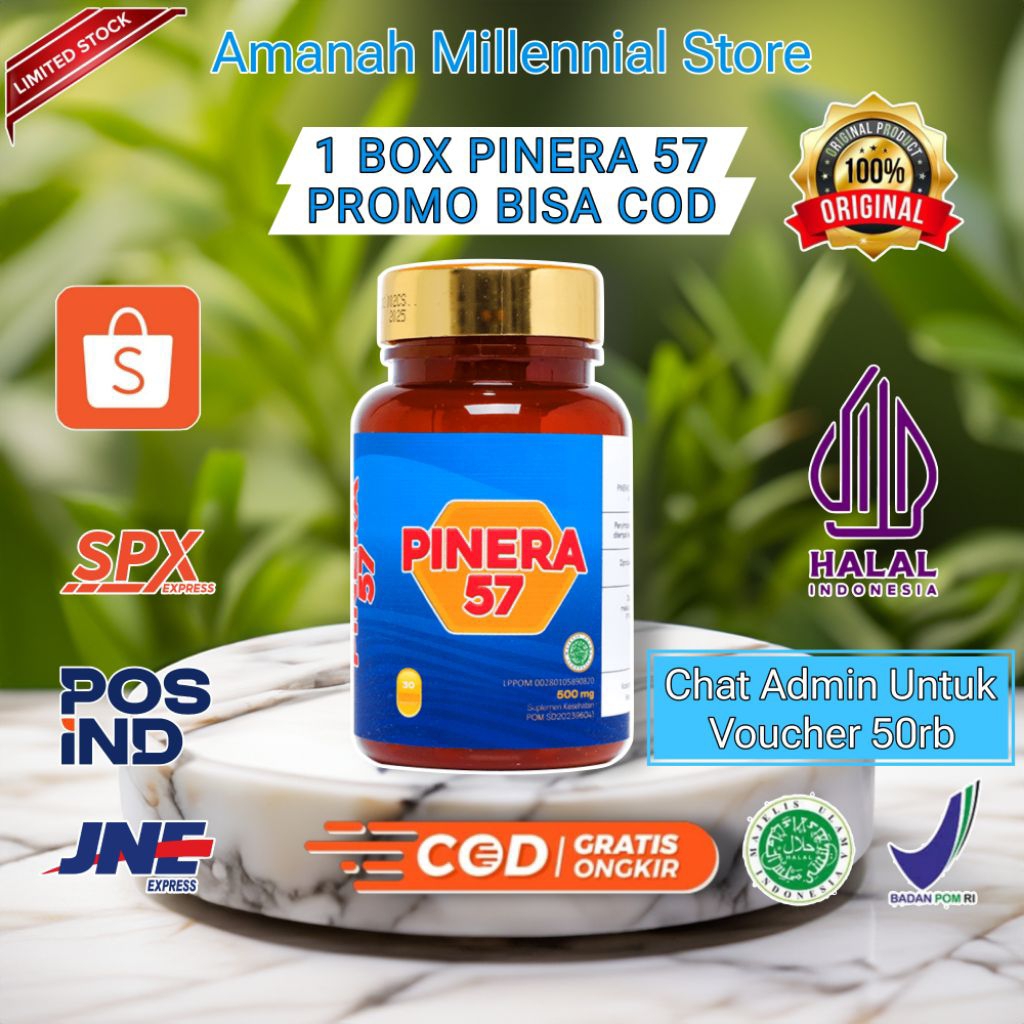 

COD Pinera57 Original 100% Obat Stroke Jantung Diabetes Kolesterol Hipertensi Asam Urat Kebas