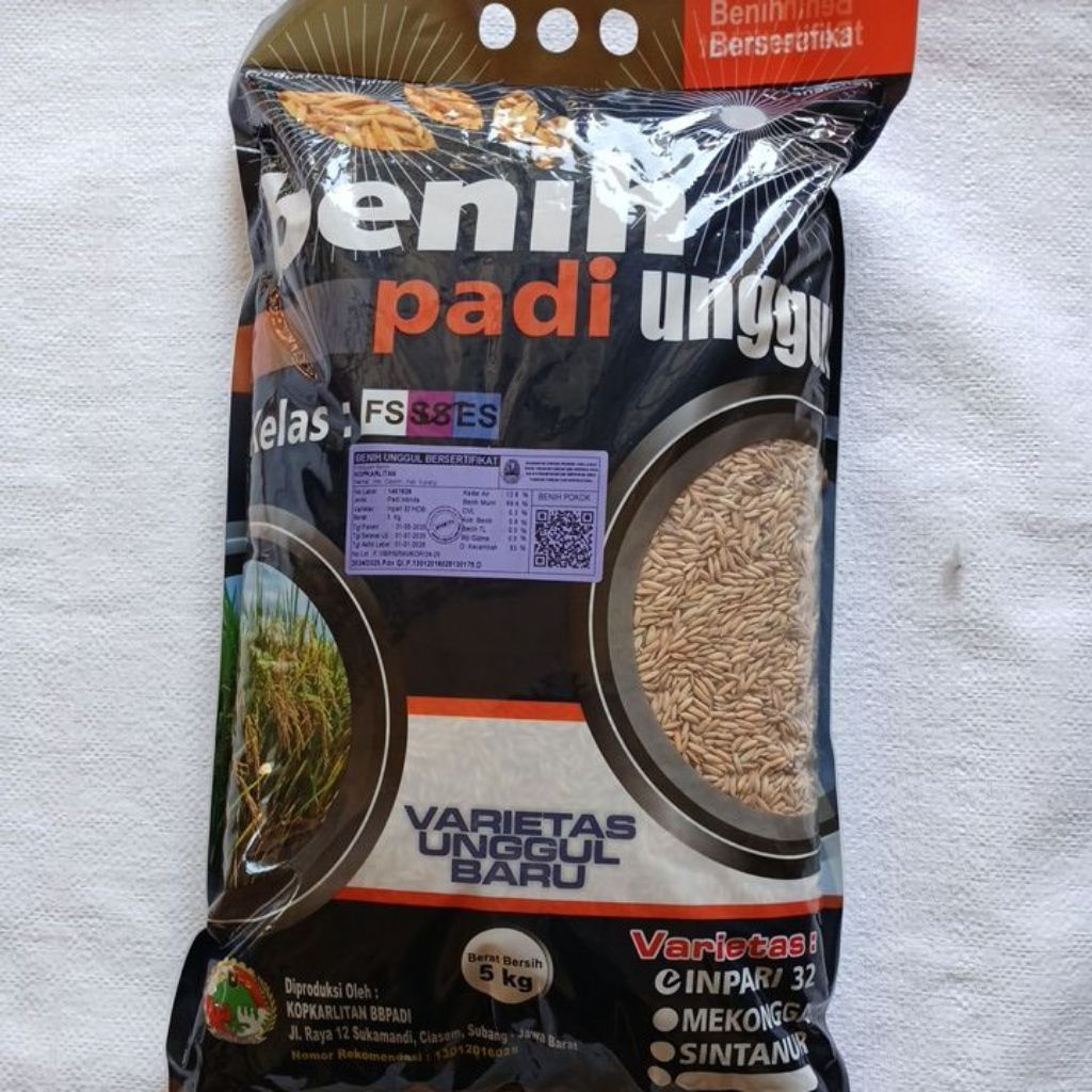 Benih Padi Inpari 32, Asli 5 kg, BB Padi Sukamandi - Subang