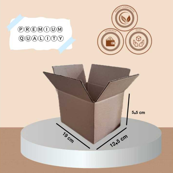

kardus box polos dus karton box packing kemasan 19 x 12,5 x 5,5 cm