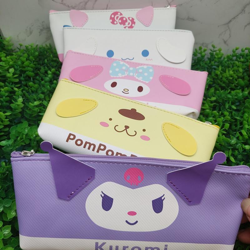 

Kiddypicks - Pouch Tempat Pensil Serbaguna Sanrio – Kuromi Melody Purin Hello Kitty | Bisa untuk Make Up & Alat Tulis