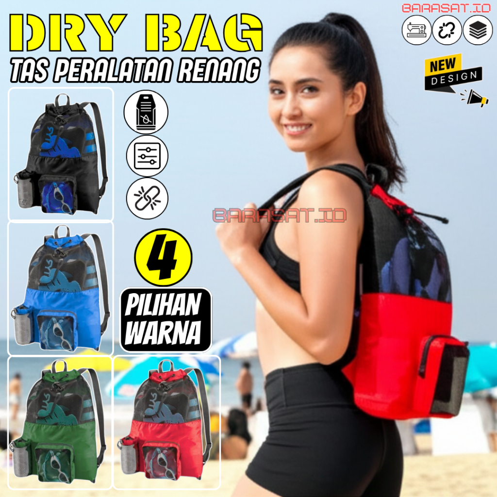 Dry Bag Tas Pakaian Basah Renang Pelampung Tas Ransel Renang Untuk Membawa Perlengkapan Olahraga Air