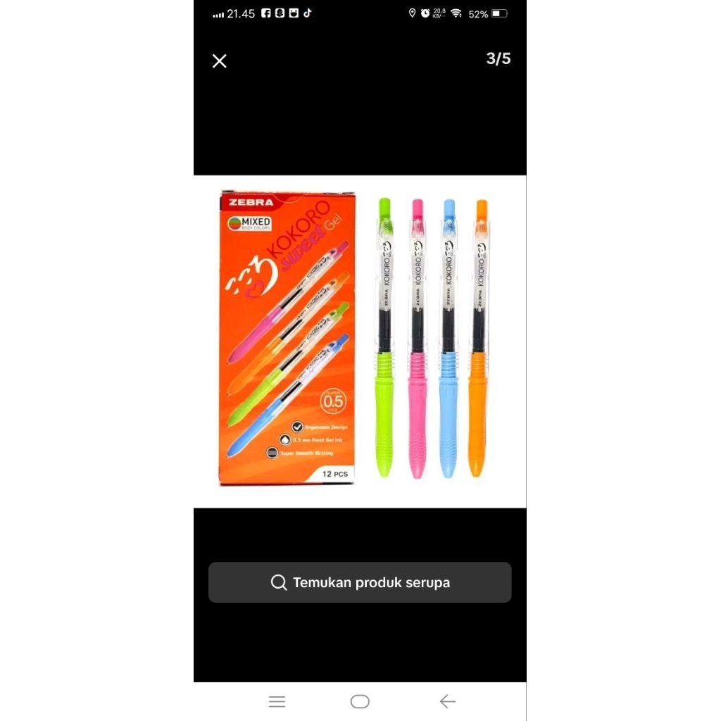 

gel pen zebra kokoro 0.5