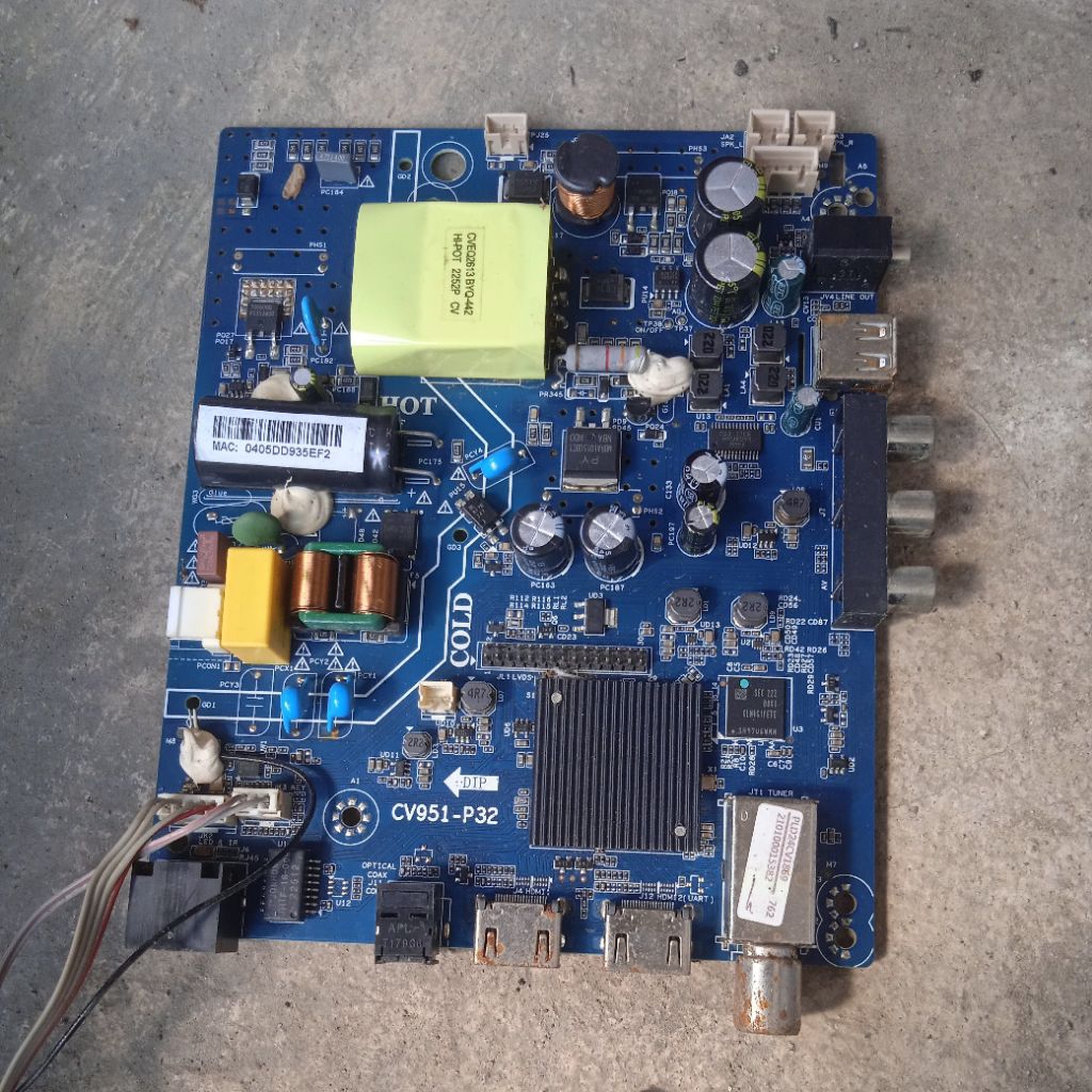 MB pLd 24cv1869 t2 smart mainboard tv LED polytron