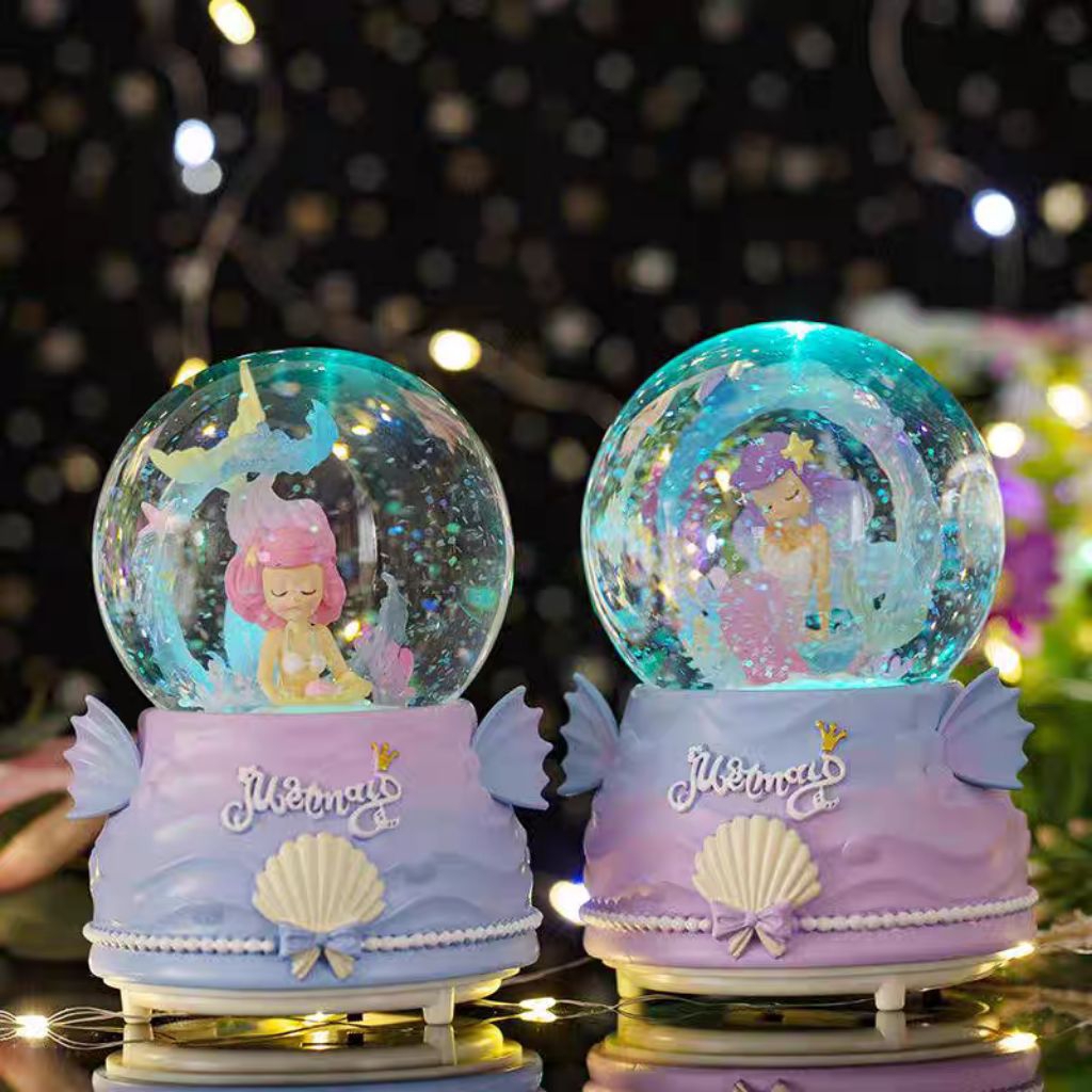 KOTAK MUSIK / BOLA SALJU / BOLA MUSIK MARMAID / MUSIK BOX PUTRI DUYUNG / BOLA SALJU MARMAID