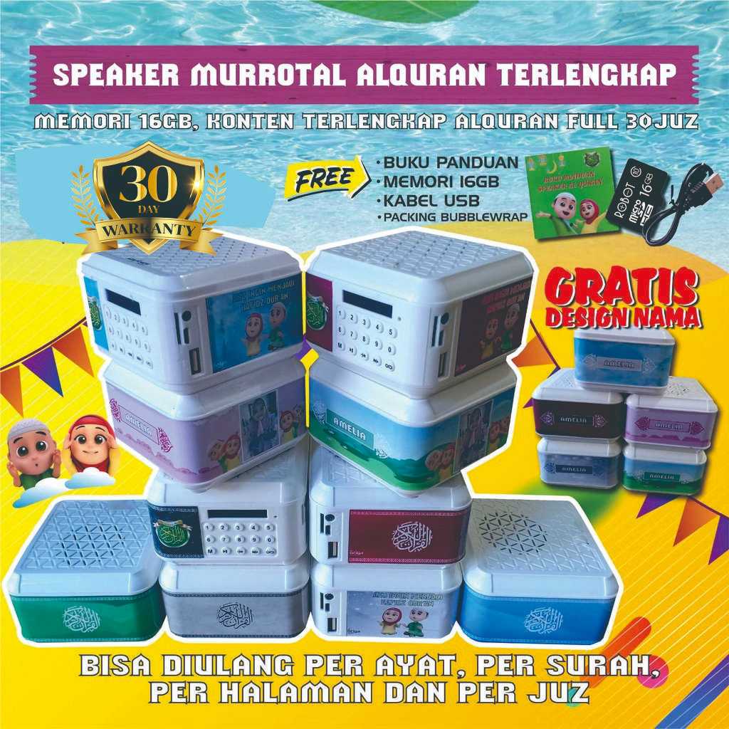 SPEAKER MUROTTAL ALQUR'AN 30 JUZ UNTUK HAFALAN LENGKAP ZB800BT