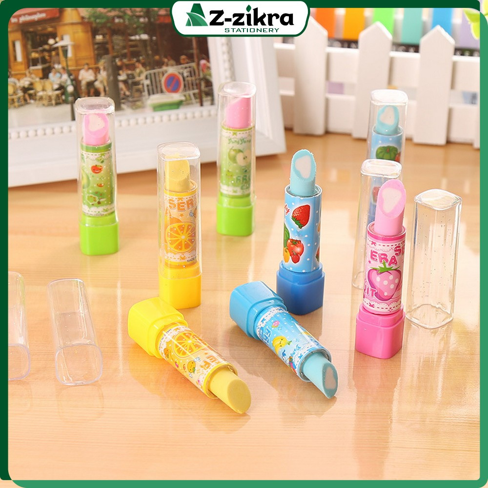 

EC Penghapus Pensil Model Lipstik Karakter Buah Random / Eraser Buah Warna Warni Lucu / Penghapus Pensil Eraser Fruits Import Az Zikra Stationery A70