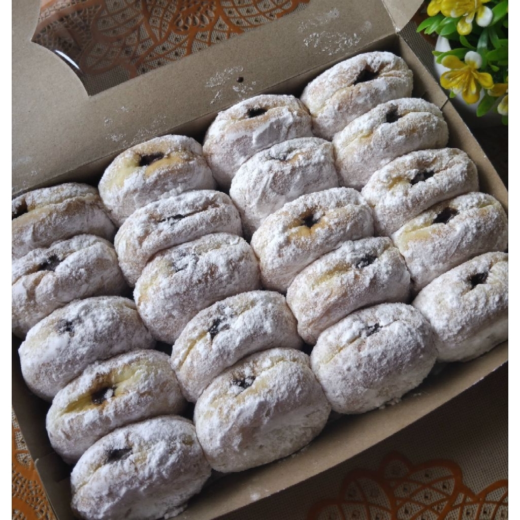 

Donat isian stoberry, blueberry, coklat/Donat salju/Bomboloni/Bombolini7