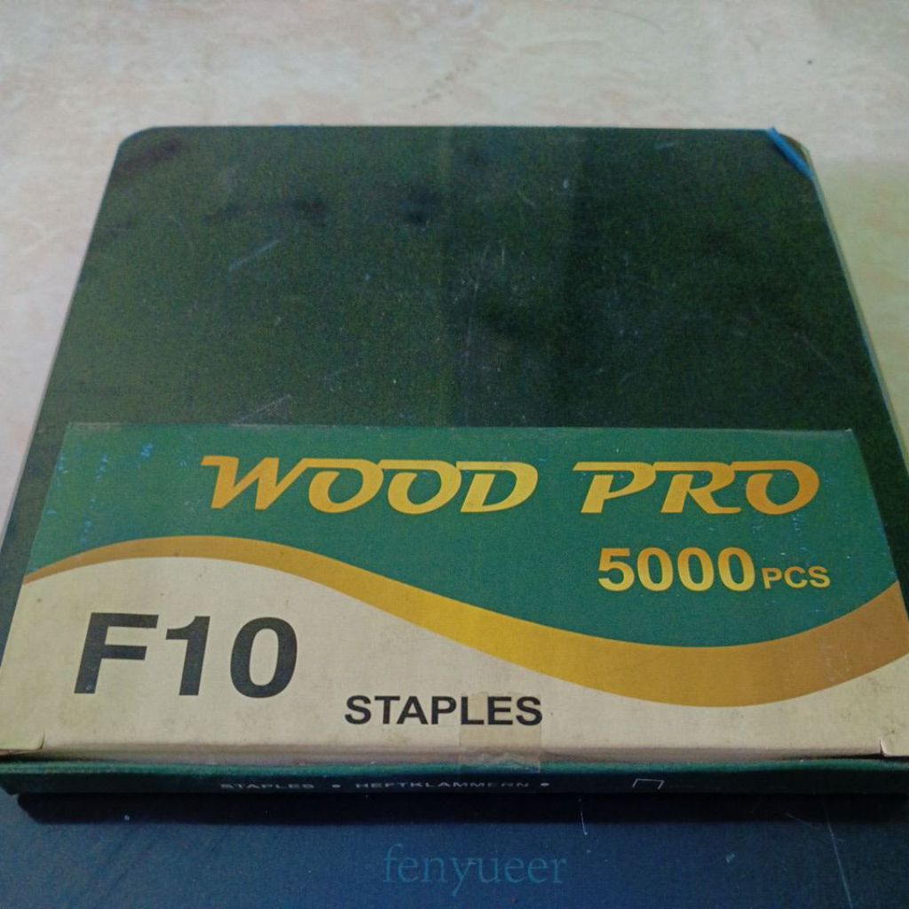 

Staples F10 Wood pro green / airnails F10 woodpro green / isi paku tembak angin F10 woodpro green