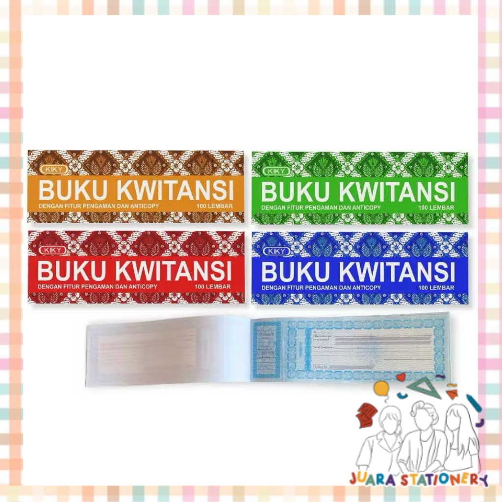 (602) Buku Kwitansi Kiky 100 lbr / Kuitansi 100 Lembar Kiky
