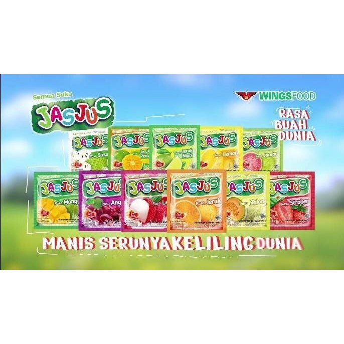 

Jasjus Minuman Serbuk Rasa Buah 1 Renceng @10 Sachet