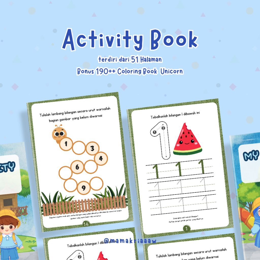 Activity Book Anak Paud - TK | melatih motorik halus