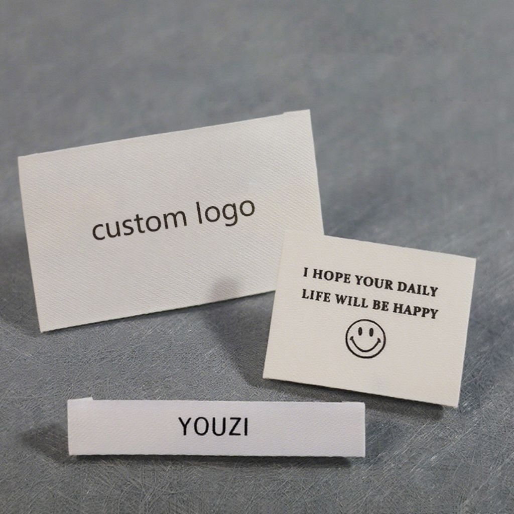 

250 PCS label washing care import/label satin costum tebal/label merek pakaian Terbaru