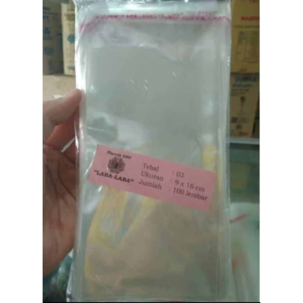 Plastik OPP 10x16 cm Tebal 03