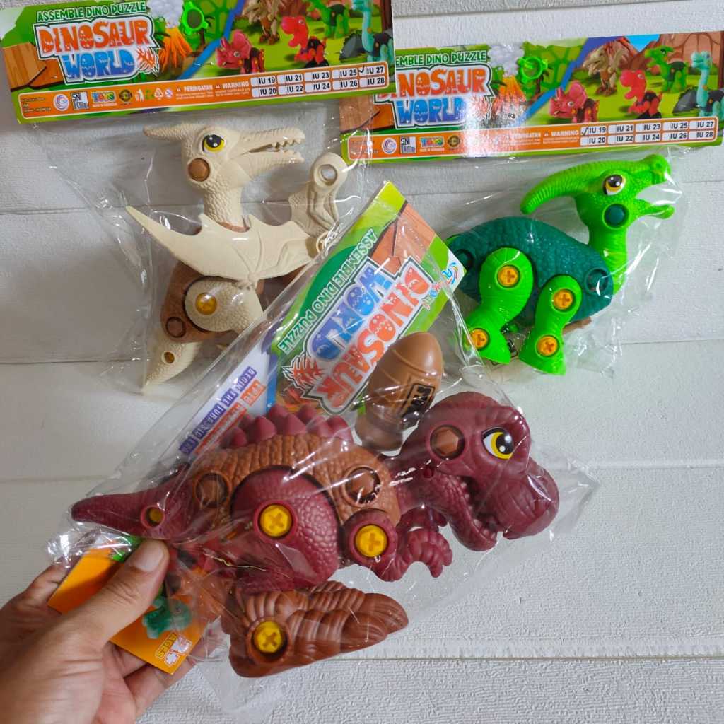 Mainan Bongkar Pasang Puzle Motor Trail / Kereta / Pesawat / Helikopter