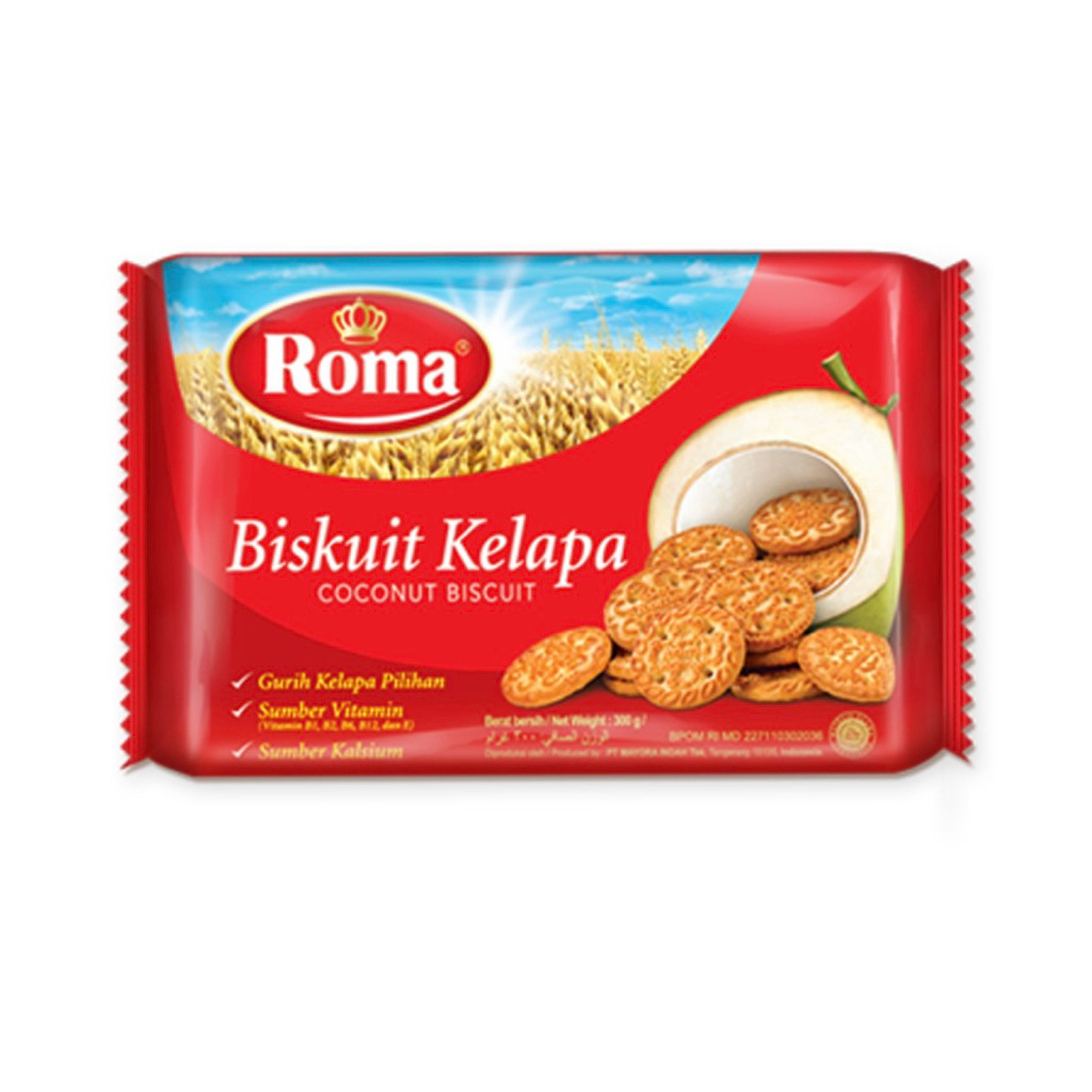 

Roti Roma Biskuit Kelapa Gurih dan Renyah 300 gram