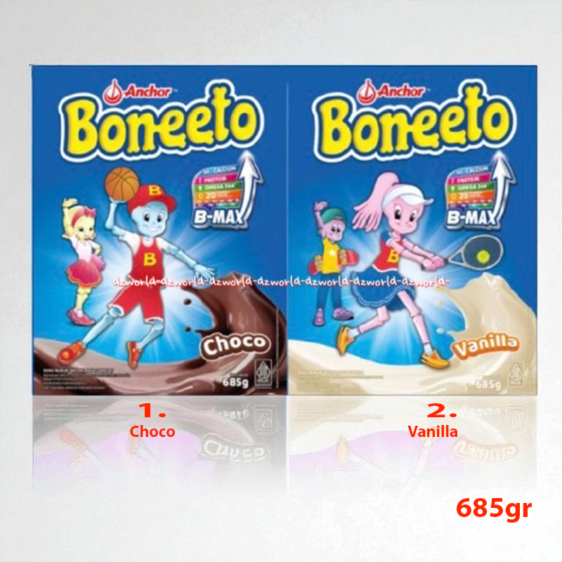 

Boneeto Anchor 685gr Susu Boneto Vanila Bubuk Creamy Vanilla Yummy Choco Boneto Coklat Chocolate Ancor 685 gram