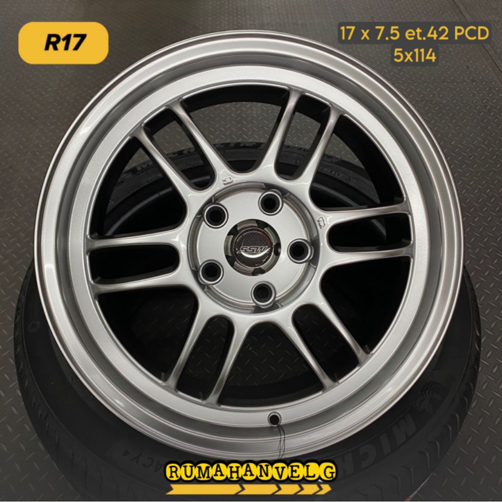 velg racing ENKEI RPF1 SSW ORIGINAL THAILAND R17 LEBAR 7,5 ET 42 velg mobil r17 velg racing ring 17 