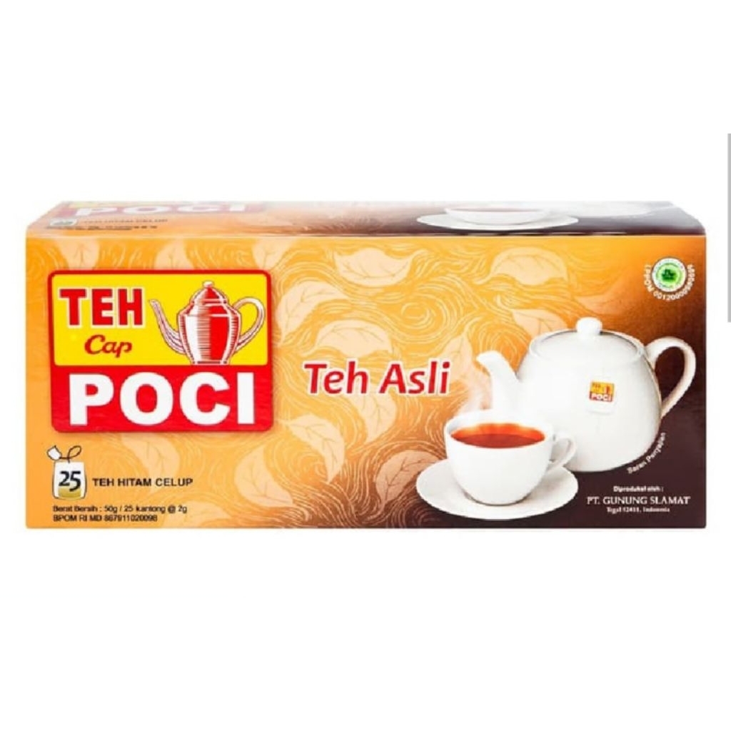 

Teh Poci Hitam Celup Teh Asli Isi 25 Kantong