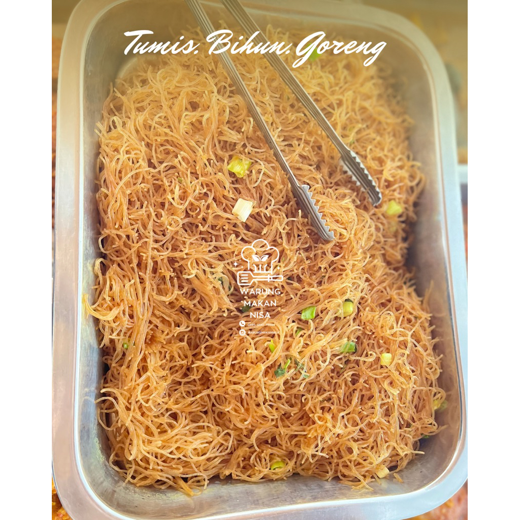 

Tumis Bihun Goreng Porsi besar untuk 3x makan/ masakan sehat praktis siap makan