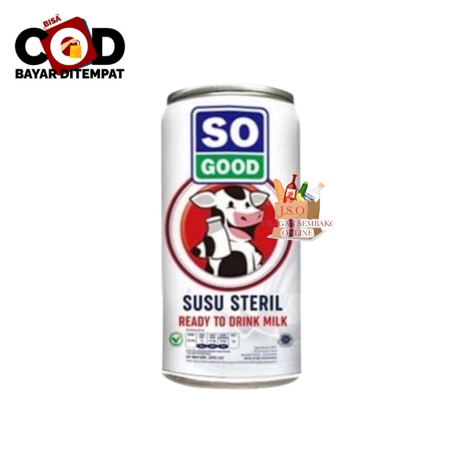 

( JSO ) Real Good Susu Steril 189ml So Good Susu Sapi Susu Beruang Susu Murni