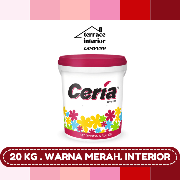 Cat Tembok Interior Propan Ceria  Warna Merah 20 Kg