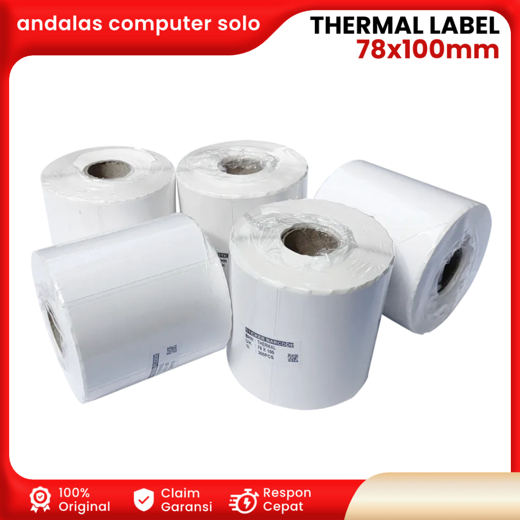 

KERTAS THERMAL LABEL RESI 78x100mm THERMAL LABEL PRINT RESI