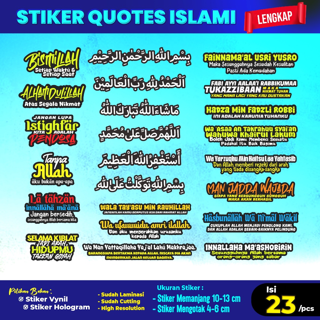 

STIKER QUOTES ISLAMI LENGKAP