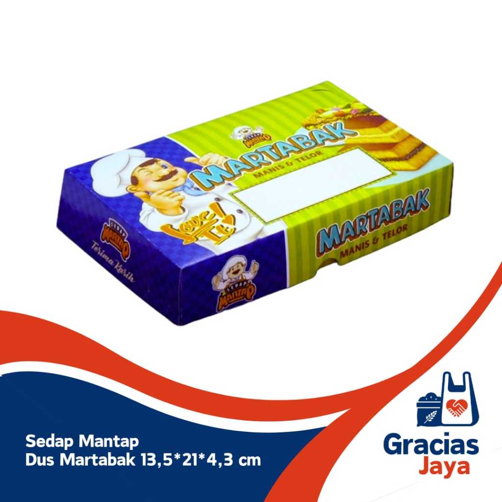 

Dus Martabak Sedap Mantap uk 13,5* 21 cm Tebal dan Premium