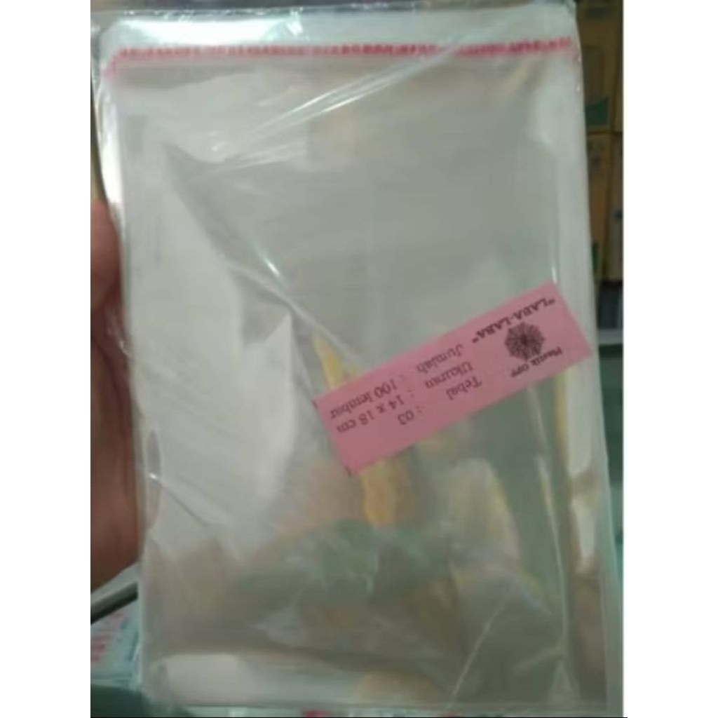 Plastik OPP 14 x 18 cm Tebal 03