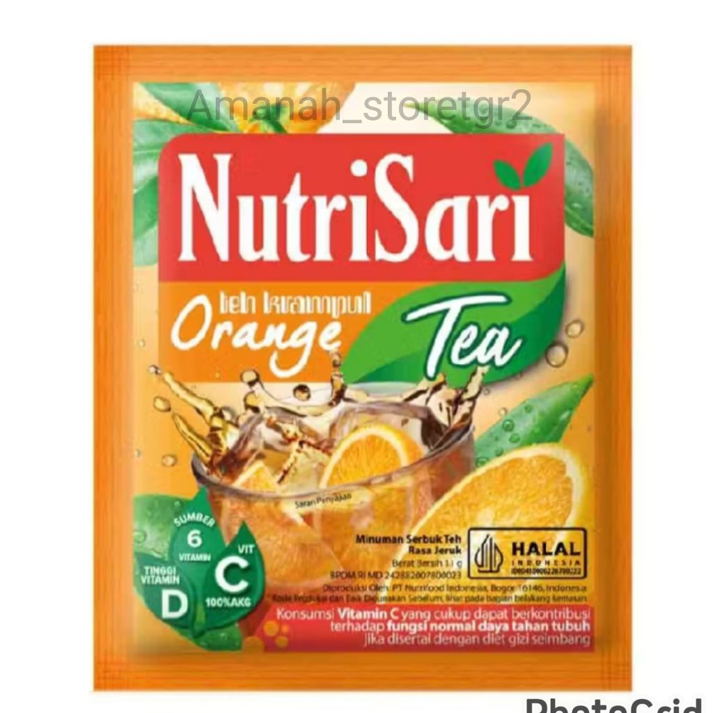 

Nutrisari orange tea 1 renceng / 10 sachet murah