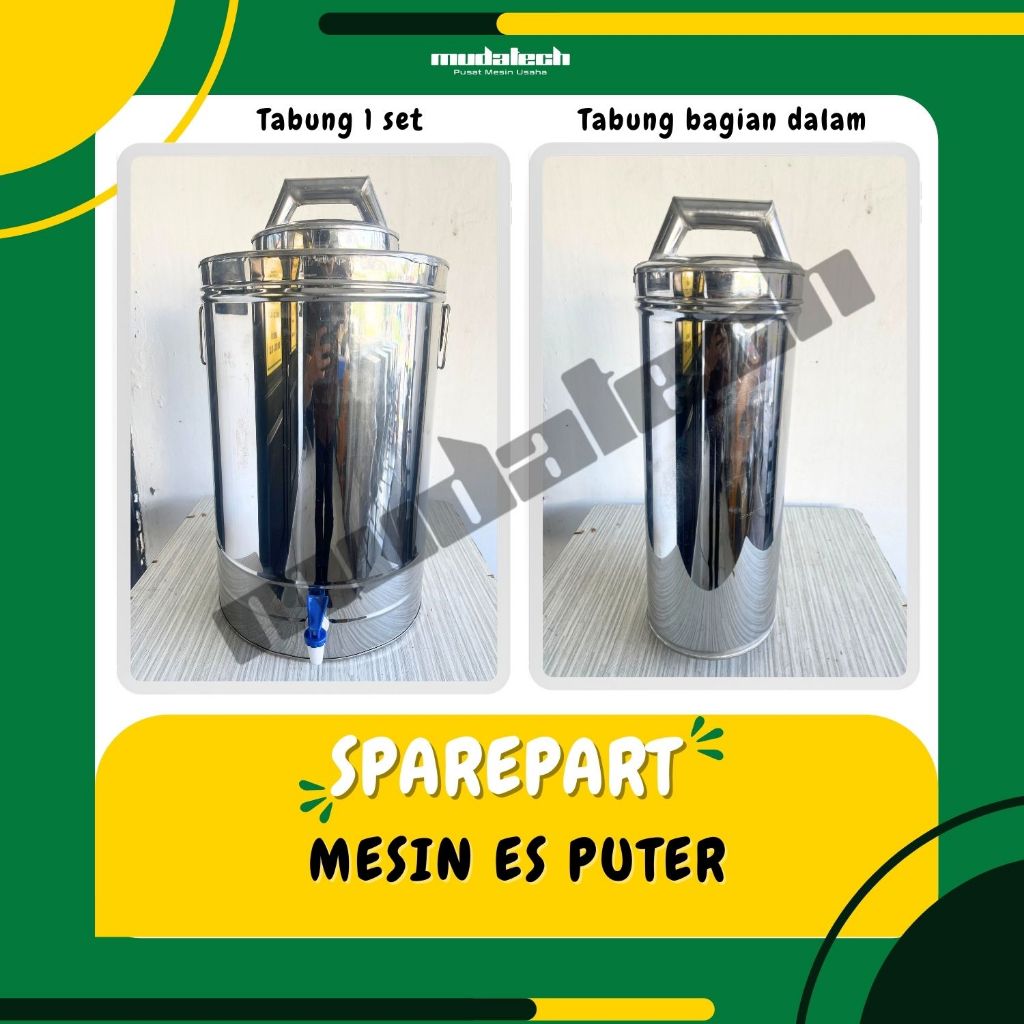 Sparepart Mesin Es Puter Set Tabung / Tabung Dalam Mudatech