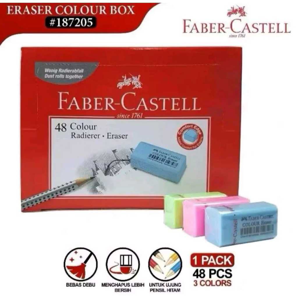 

COLOR ERASER DUSFREE FABER CASSTELL // penghapus warna faber castell multifungsi