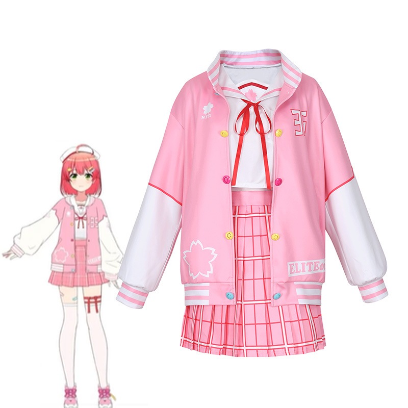 vtuber cosplay Sakura Miko cosplay costume