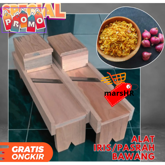Irisan bawang/Pasah bawang merah/pengiris bawang merah bahan kayu