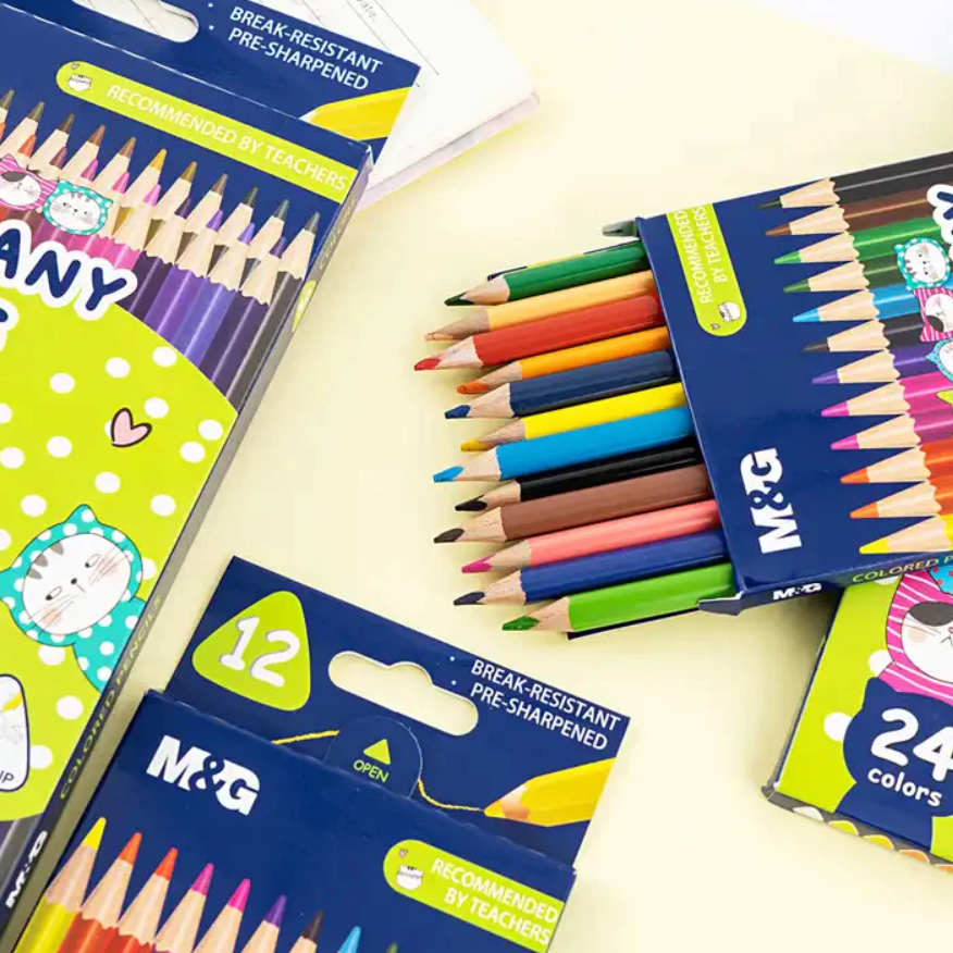 

Pensil Warna M&G "So Many Cats" Triangle Color Pencil Set 24 / 12 Warna