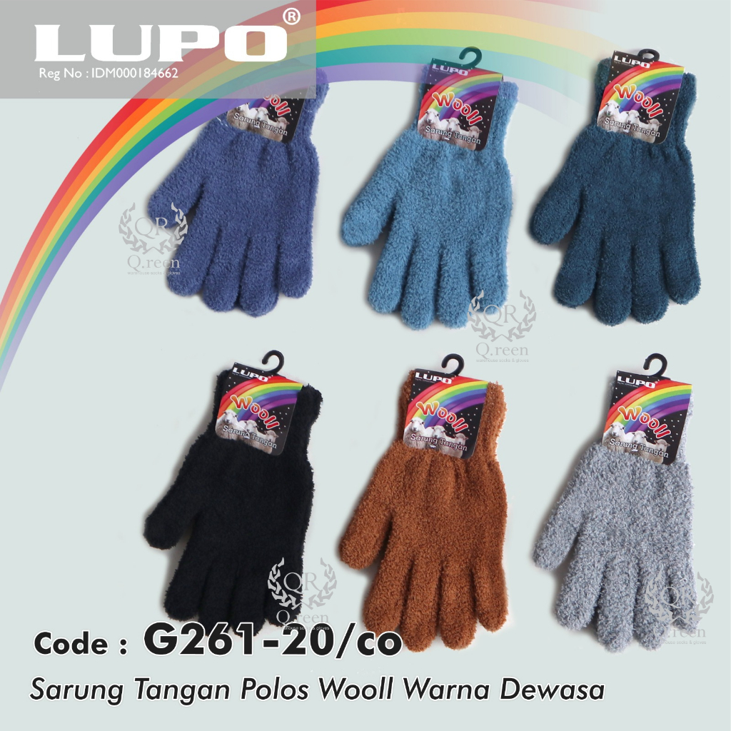 1Pasang Sarung Tangan Handuk Polos Pria Wanita Dewasa Sarung tangan musim dingin Sarung Tangan Winte