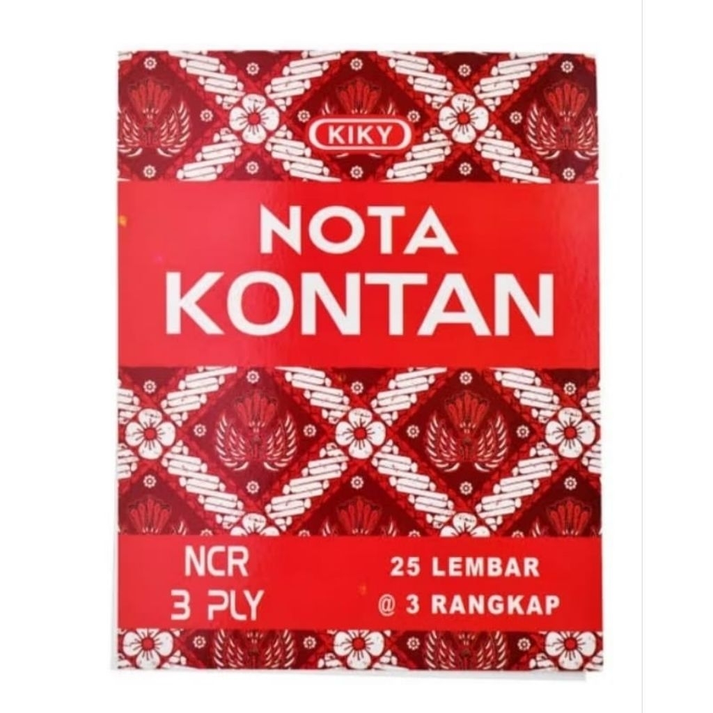 

[1 PACK / 10 BUKU] BUKU NOTA KONTAN NCR B3 KIKY / BUKU NOTA BESAR 3 PLY KIKY / NOTA KONTAN B-3 KIKY