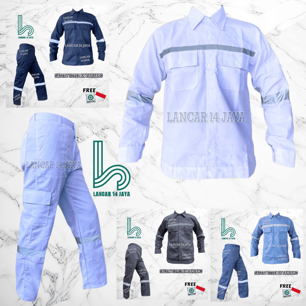 SETELAN WEARPACK SAFETY K3 - BAJU K3 - BAJU KERJA DENGAN SCOTLIGHT